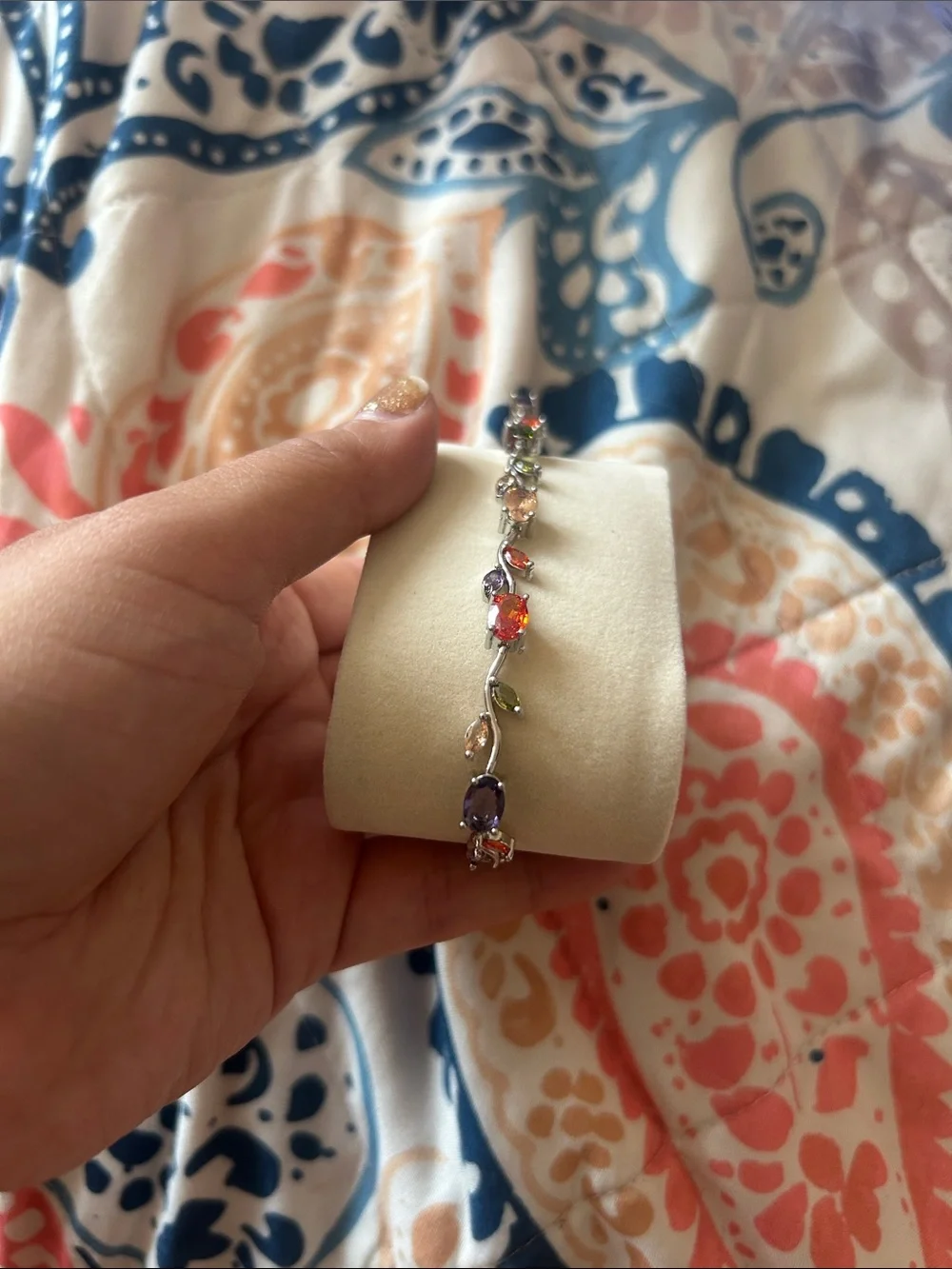 Multi-Gem Women's Bracelet - Multicolor